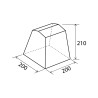 Retkiteltta keittiö 200x200, varastotila Coriander II Brunner Varasto