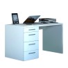 Moderni valkoinen 4-laatikollinen älykäs toimistopöytä 110X60 KimDesk WS Tarjous