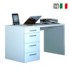 Moderni valkoinen 4-laatikollinen älykäs toimistopöytä 110X60 KimDesk WS Myynti