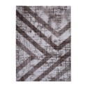 Design matto geometrinen tyyli suorakulmainen valkoinen ruskea Double MAR010 Myynti
