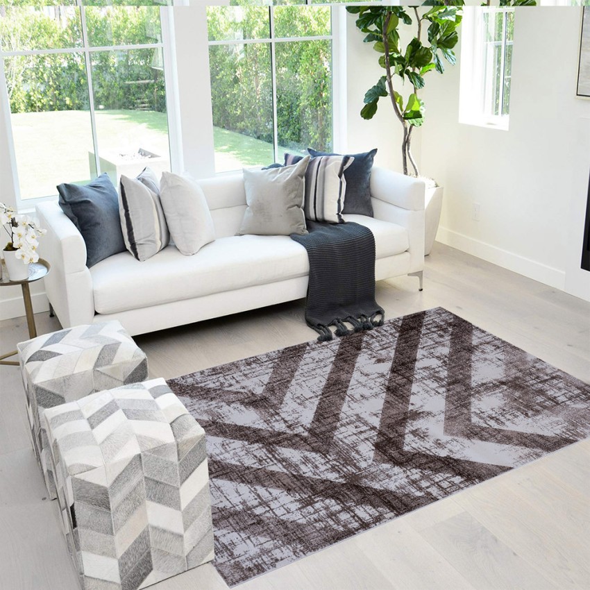 Valkoinen-ruskea suorakulmainen geometrinen designmatto Double MAR010 Tarjous