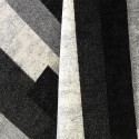 Moderni lyhyt kasa geometrinen muotoilu matto harmaa valkoinen musta GRI224 Tarjous