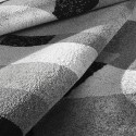 Lyhyt kasa matto moderni tyyli suorakulmainen harmaa valkoinen musta GRI228 Tarjous