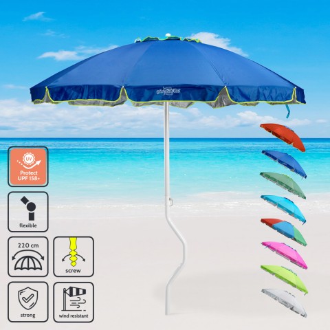Aurinkovarjo rannalle GiraFacile 220 cm uv-suojattu Apollo Tarjous