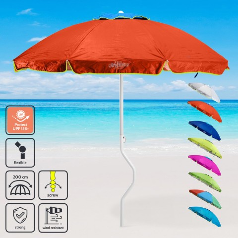 Aurinkovarjo rannalle GiraFacile® 200 cm uv-suoja Ermes