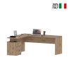 Moderni puinen kulmatoimistopöytä 3 laatikkoa Uusi Selina WD Myynti