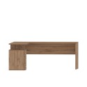 Moderni puinen kulmatoimistopöytä 3 laatikkoa Uusi Selina WD Luettelo