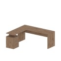 Moderni puinen kulmatoimistopöytä 3 laatikkoa Uusi Selina WD Valinta