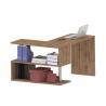 Design toimistopöytä kääntyvä kulmapöytä 2 hyllyä Volta WD Luettelo