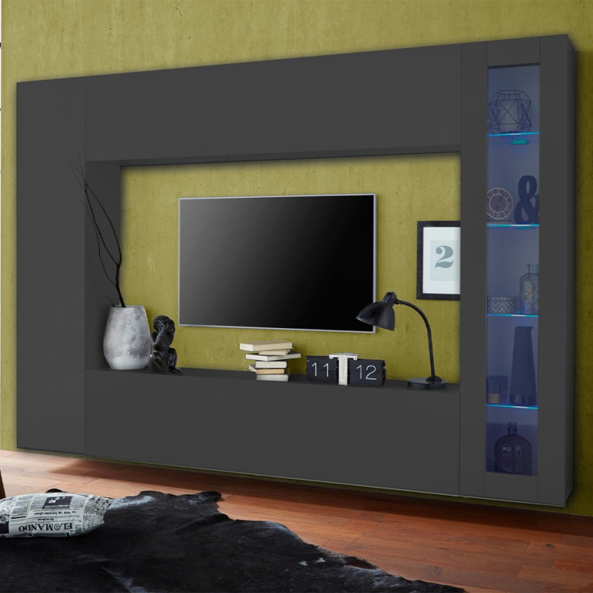 Moderni TV-kaappi seinäkaappi Huomautus Ledge Tarjous