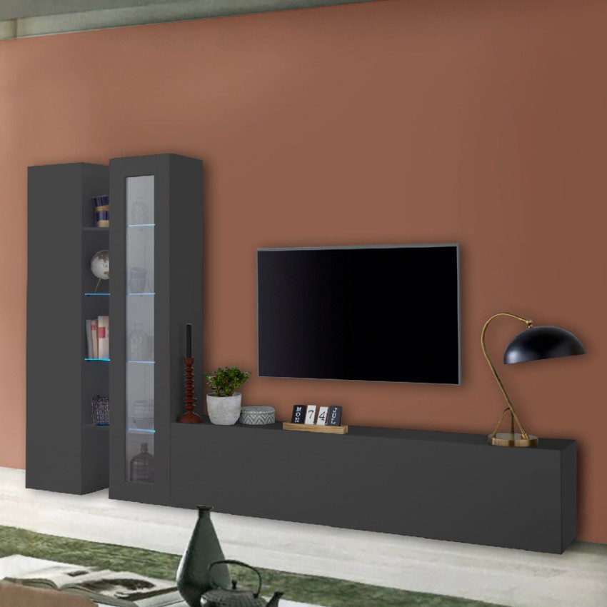 Moderni olohuoneen TV-kaappi kaapin seinäyksikkö Elco RT Tarjous
