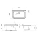 Ulkoilta käytettävä allaskaappi 55x34 cm 2-ovinen Pancrazio 5001PKC Negrari Alennukset