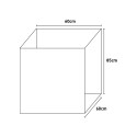 Negrari Mobile lavuaarikaappi 60x60cm, kaksi ovea ja taso 9007K Alennukset