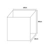 Negrari Mobile lavuaarikaappi 60x60cm, kaksi ovea ja taso 9007K Alennukset