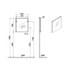 Ripustettava kylpyhuonekaappi 80cm pesuallas 2 laatikkoa LED peili Root VitrA M Ominaisuudet