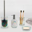 Kylpyhuonetarvikesarja lasinen hammasharjateline lasinen saippuakuppi Opal Tarjous