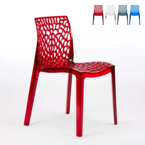 Pinottava läpinäkyvä tuoli, polykarbonaattia, baariin ja ravintolaan Gruvyer Tarjous