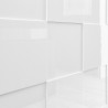 Moderni lipasto 4 ovea kiiltävä valkoinen 241cm Dama Wh XL Alennukset