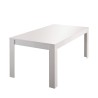 Kiiltävä valkoinen moderni jatkopöytä 90x137-185cm Lit Amalfi Tarjous
