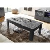 Matala olohuoneen sivupöytä 65x122cm kiiltävä harmaa moderni Lanz Prisma Luettelo