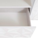 Sivupöytä 2 ovea 2 laatikkoa 181cm korkea kiiltävä valkoinen design sivupöytä Prisma Wh M Varasto