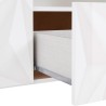 Sivupöytä 2 ovea 2 laatikkoa 181cm korkea kiiltävä valkoinen design sivupöytä Prisma Wh M Valinta