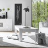 Matala sohvapöytä kiiltävä valkoinen 65x122cm Reef Prisma Valinta