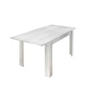 Jatkettava puinen ruokapöytä 90x137-185cm kiiltävä valkoinen Vigo Urbino Alennusmyynnit