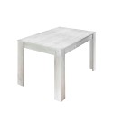 Jatkettava puinen ruokapöytä 90x137-185cm kiiltävä valkoinen Vigo Urbino Alennukset