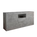 Moderni olohuoneen lipasto 2 ovea 2 laatikkoa betoni harmaa Urbino Ct L Tarjous