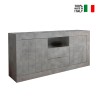 Moderni olohuoneen lipasto 2 ovea 2 laatikkoa betoni harmaa Urbino Ct L Myynti
