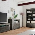 Sivupöytä olohuoneeseen moderni musta sivupöytä 2 ovea 110cm Minus Ox Urbino Minus Ox Urbino Alennusmyynnit