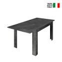 Moderni muotoilu jatkopöytä 90x137-185cm puu musta Diogo Urbino Myynti