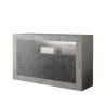 Moderni design olohuoneen lipasto 3 ovea betoni harmaa musta Doppel MCX Tarjous