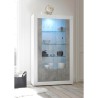 Moderni olohuone vitriini kiiltävä valkoinen sementti harmaa 2 ovet Dern BC Alennusmyynnit