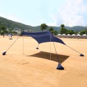 Kannettava aurinkovarjo rantateltta UV-suoja kangas 2,3 x 2,3 m Formentera Hinta