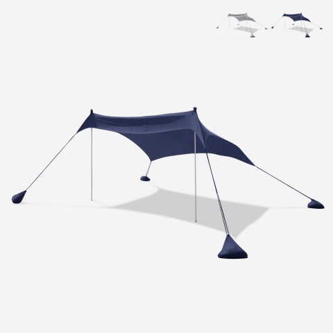 Kannettava aurinkovarjo rantateltta UV-suoja kangas 2,3 x 2,3 m Formentera Tarjous