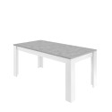 Ruokapöytä 180x90cm modernilla designilla, valkoinen betoni Cesar Basic Tarjous
