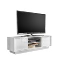 Moderni valkoinen kiiltävä TV-taso, 138 cm, 2 ovea, Dener Ice Tarjous
