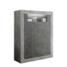 Sivukomero olohuone korkea sivukomero moderni betoni musta 2 ovet Sior CX Tarjous