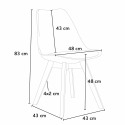 Musta neliönmallinen pöytä 70x70 cm ja kaksi tuolia Nordica Mojito 
