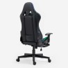 Pehmustuoli pelaamiseen ergonomisella istuimella, säädettävällä jalkatuella ja RGB-LED-valoilla - The Horde Comfort 