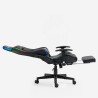 Pehmustuoli pelaamiseen ergonomisella istuimella, säädettävällä jalkatuella ja RGB-LED-valoilla - The Horde Comfort Valinta