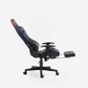 Pehmustuoli pelaamiseen ergonomisella istuimella, säädettävällä jalkatuella ja RGB-LED-valoilla - The Horde Comfort Varasto