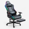 Pehmustuoli pelaamiseen ergonomisella istuimella, säädettävällä jalkatuella ja RGB-LED-valoilla - The Horde Comfort Luettelo