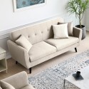 Moderni pohjoismainen 3 istuttava sohva Hayem, 191 cm pitkä ja kestävä.