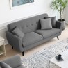 Moderni pohjoismainen 3 istuttava sohva Hayem, 191 cm pitkä ja kestävä. Mitat