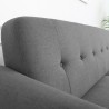 Moderni pohjoismainen 3 istuttava sohva Hayem, 191 cm pitkä ja kestävä. 