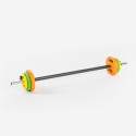 Setti body pump -olympia tanko 6x värilliset painot 20kg Forutsu