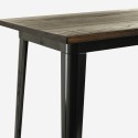Ruokapöytä keittiöön, teollinen tyyli, 120x60, puu ja metalli, Catal.